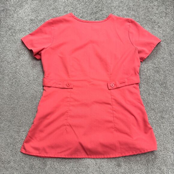 Grey's Anatomy By Barco Scrub Top Womens Small Pink V-Neck Medical Uniform Work - Picture 2 of 12